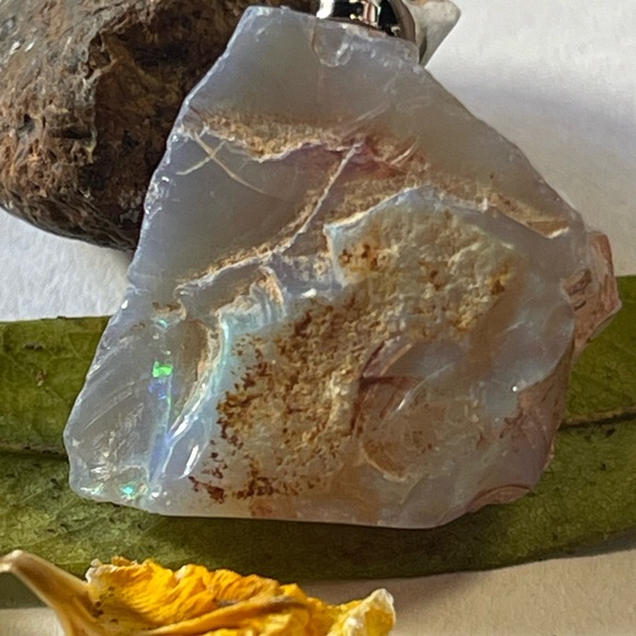 Natural Raw Opal Pendant Original Mine Opal Pendant Crystal Gemstone - Picture 4 of 8
